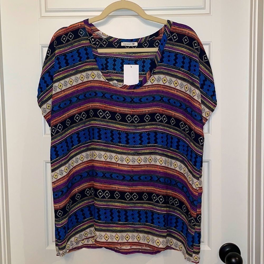 Soprano Multicolor Striped Top